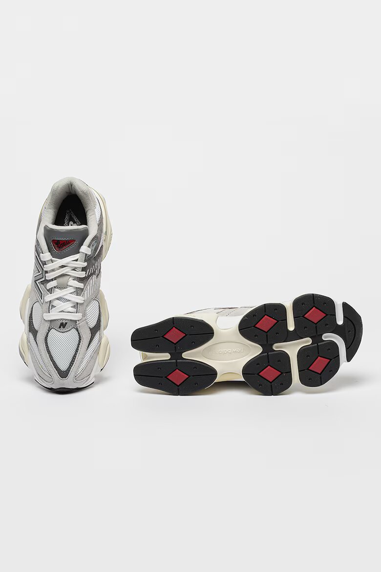 New Balance Унисекс велурени обувки с текстил 9060 Бял/Пепеляво сиво/Tъмносив