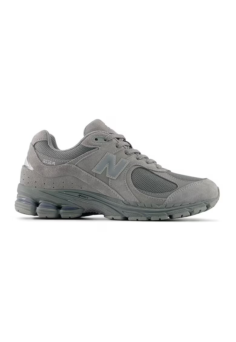 New Balance Велурени маратонки 2002 с текстил - Сив