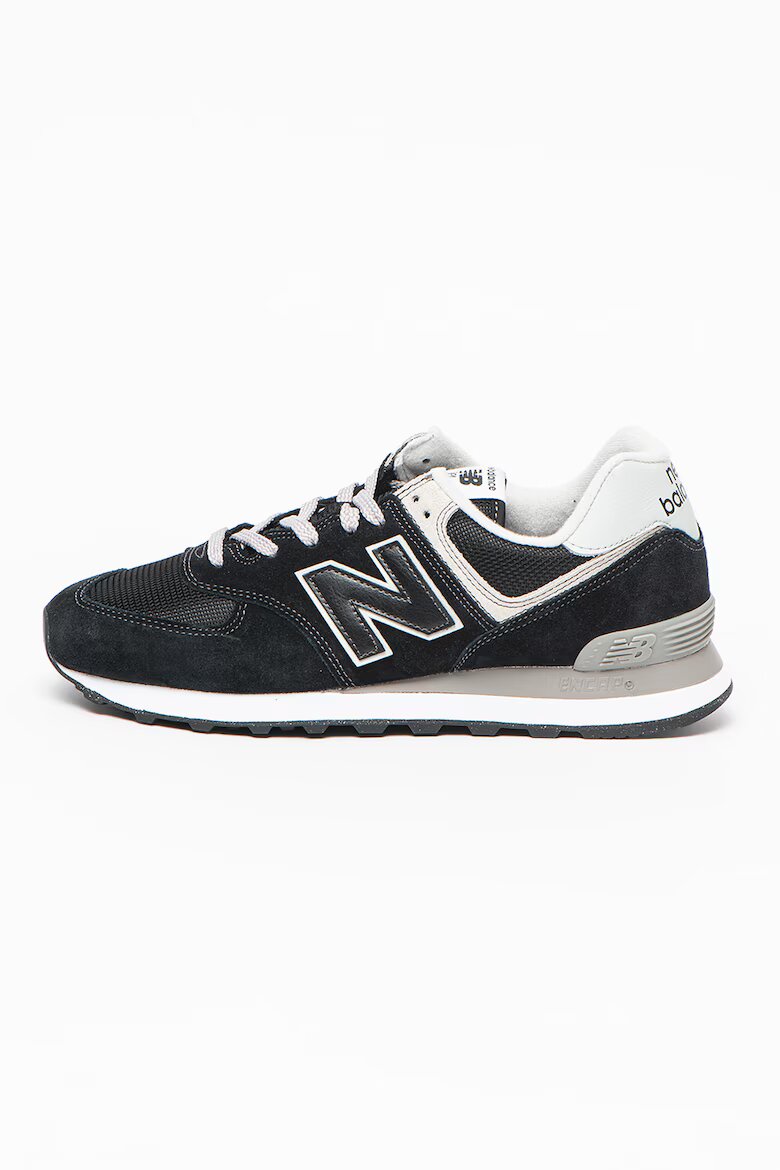 New Balance Велурени спортни обувки 574 Черен/Сив