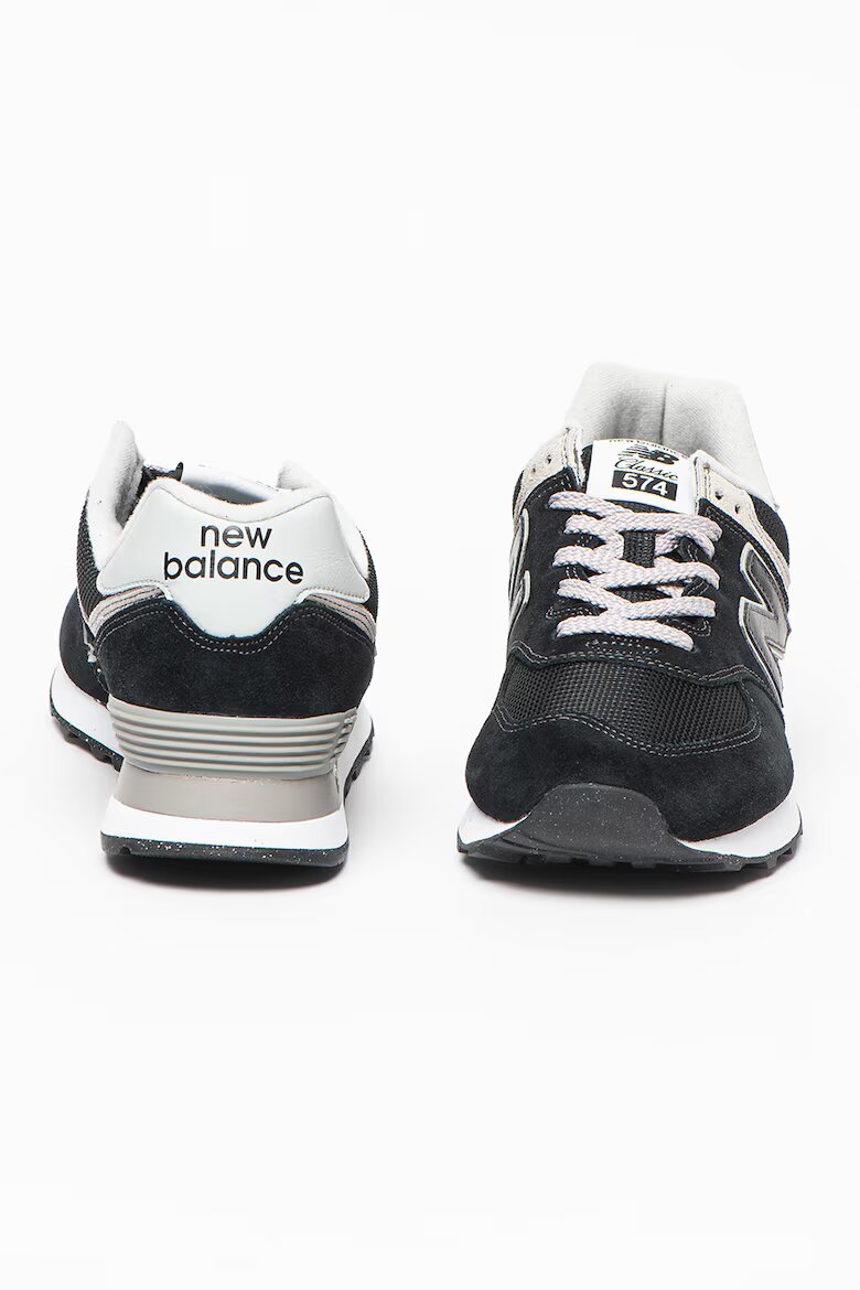 New Balance Велурени спортни обувки 574 Черен/Сив