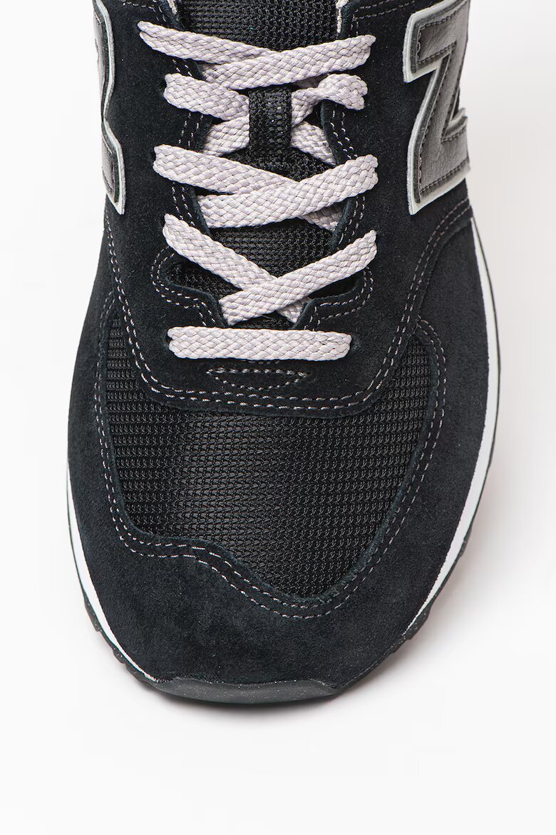 New Balance Велурени спортни обувки 574 Черен/Сив