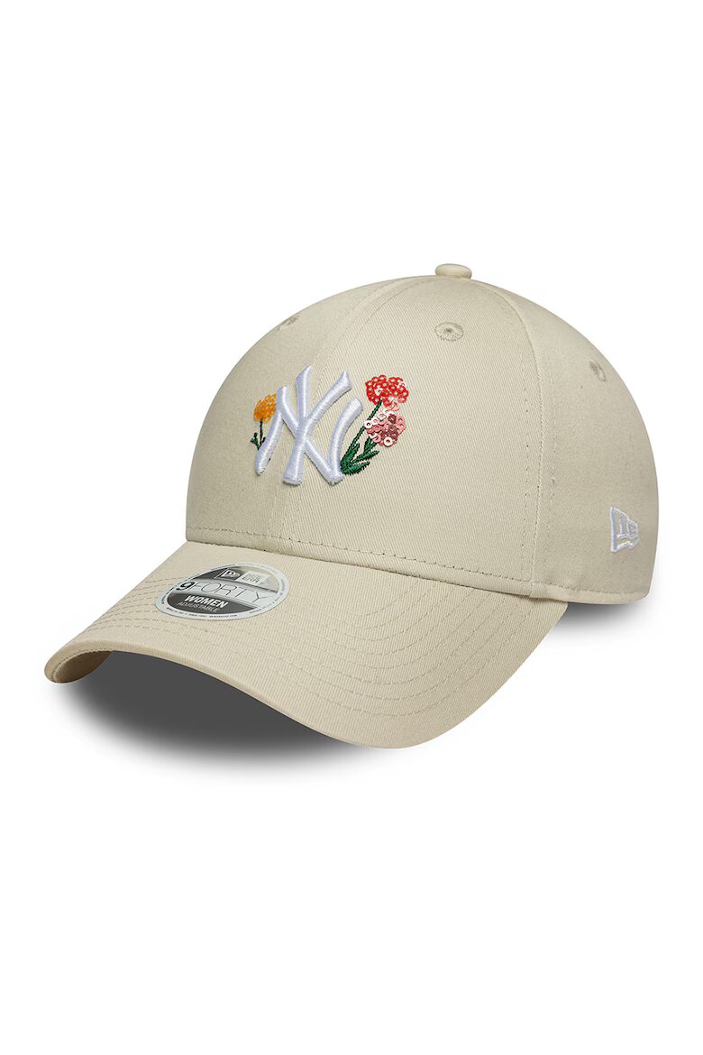 New Era Бейзболна шапка Floral Icon 9Forty с бродирано лого Бял Светло бежово