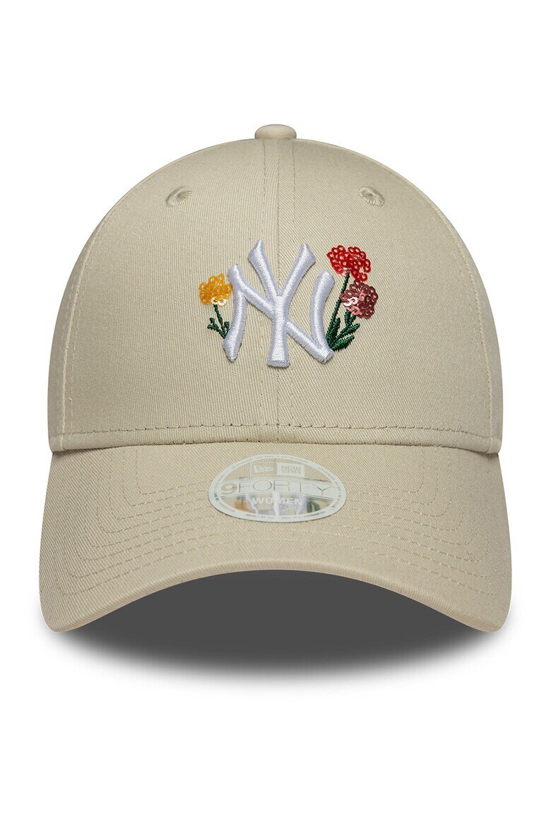 New Era Бейзболна шапка Floral Icon 9Forty с бродирано лого Бял Светло бежово