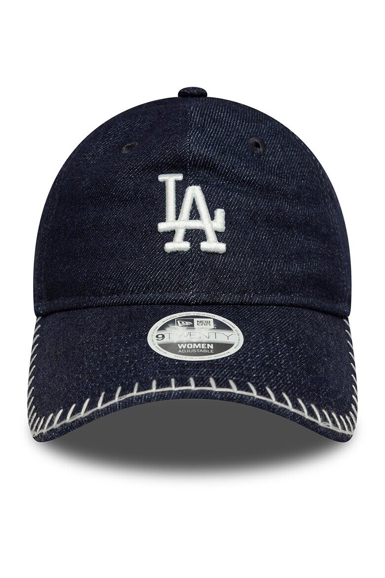 New Era Бейзболна шапка Stitch 9Twenty от деним Бял Тъмносин