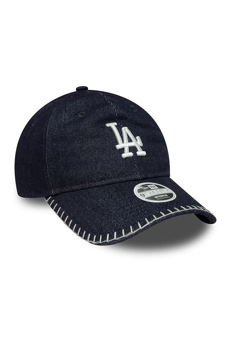 New Era Бейзболна шапка Stitch 9Twenty от деним Бял Тъмносин