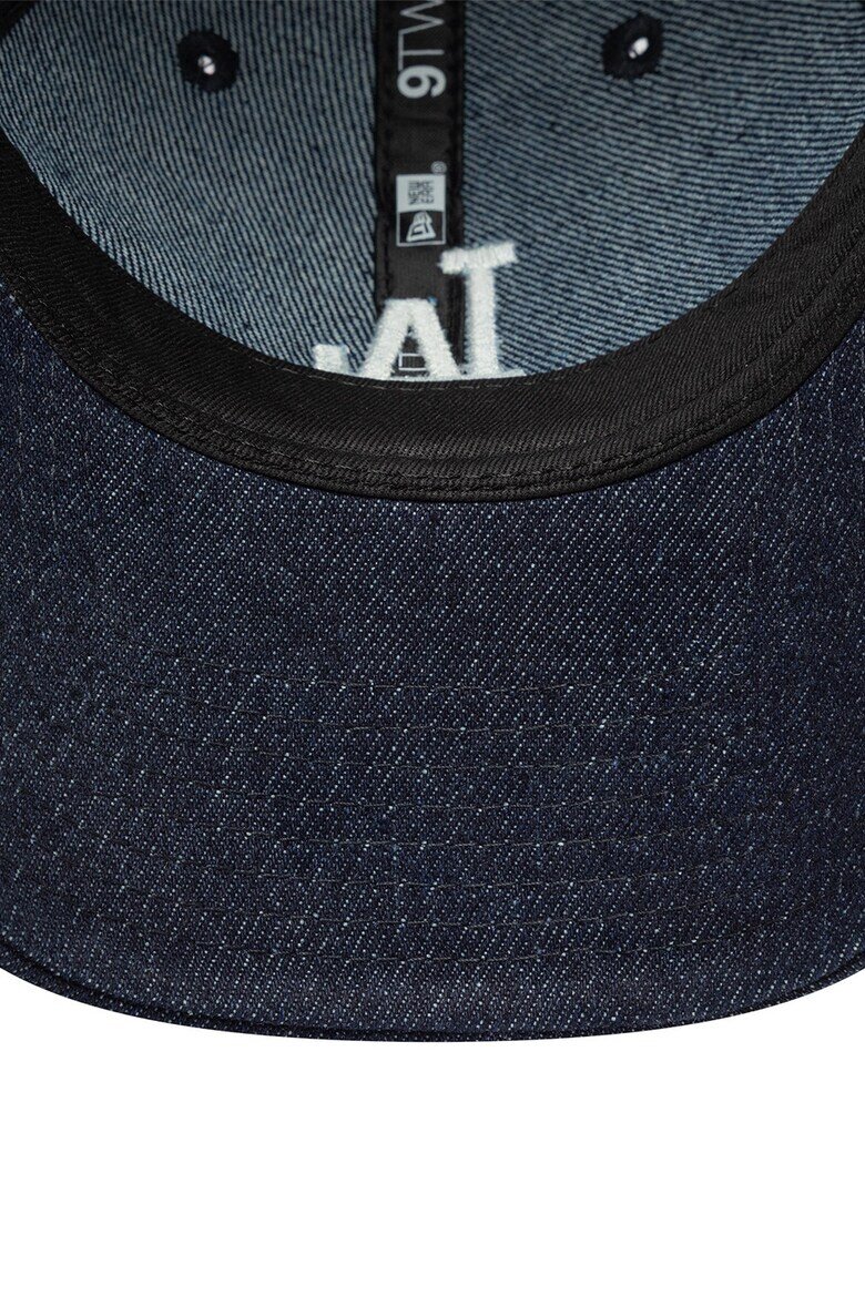 New Era Бейзболна шапка Stitch 9Twenty от деним Бял Тъмносин