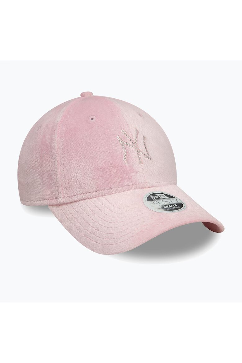 New Era Дамска шапка Diamante Velour с регулируема дръжка 9Forty в тъмно розово