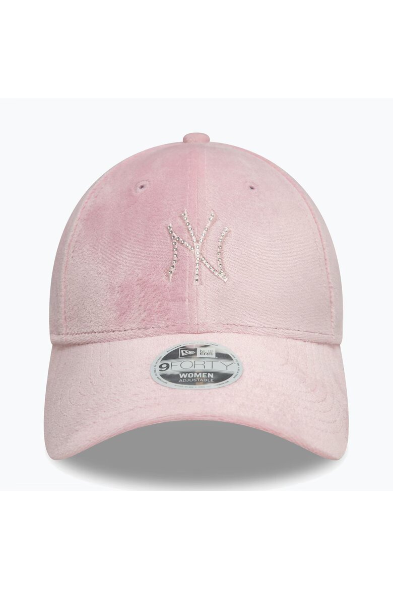 New Era Дамска шапка Diamante Velour с регулируема дръжка 9Forty в тъмно розово