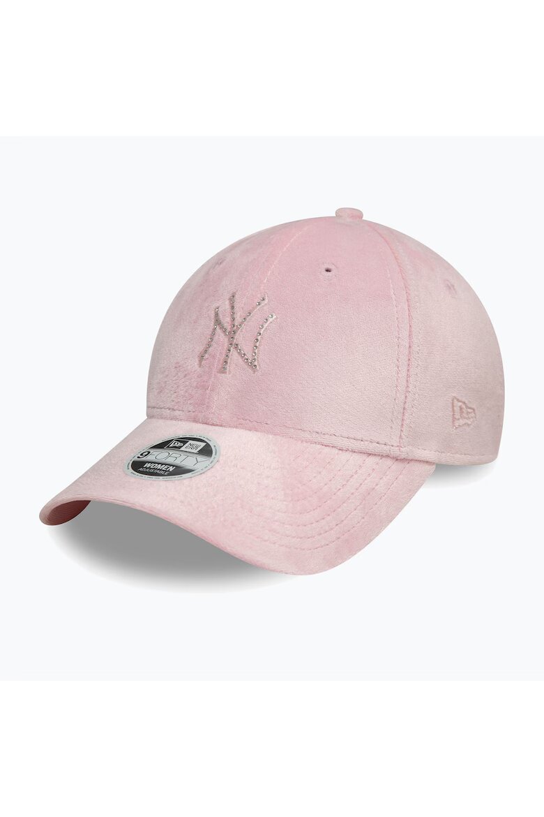 New Era Дамска шапка Diamante Velour с регулируема дръжка 9Forty в тъмно розово
