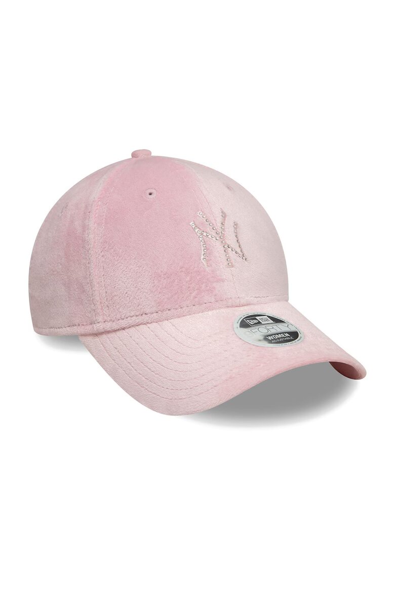 New Era Дамска шапка Diamante Velour с регулируема дръжка 9Forty в тъмно розово