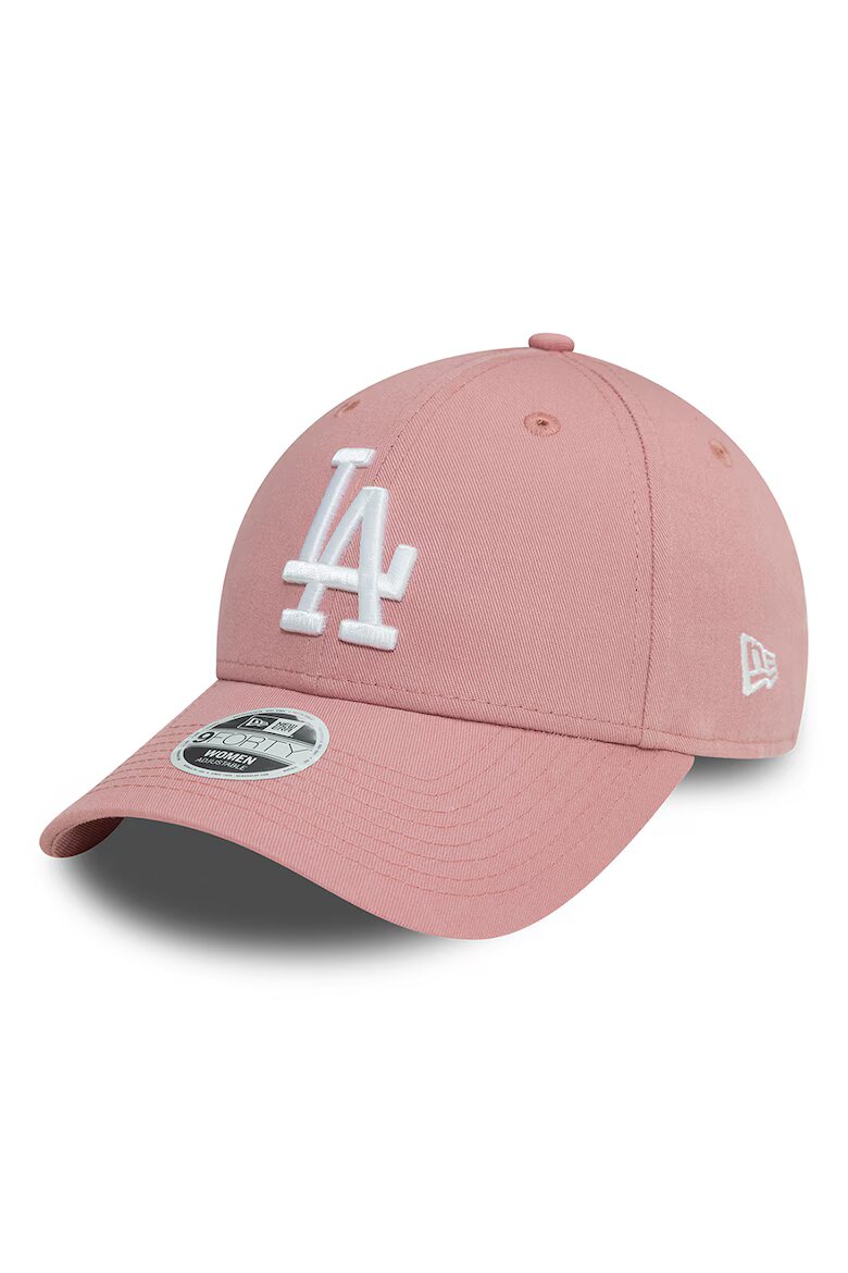 New Era Шапка от памук LA Dodgers 9FORTY Бял/Прашно розово