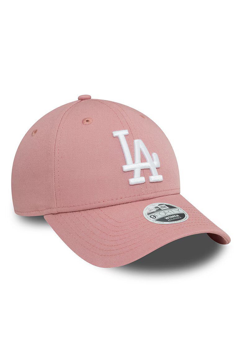 New Era Шапка от памук LA Dodgers 9FORTY Бял/Прашно розово