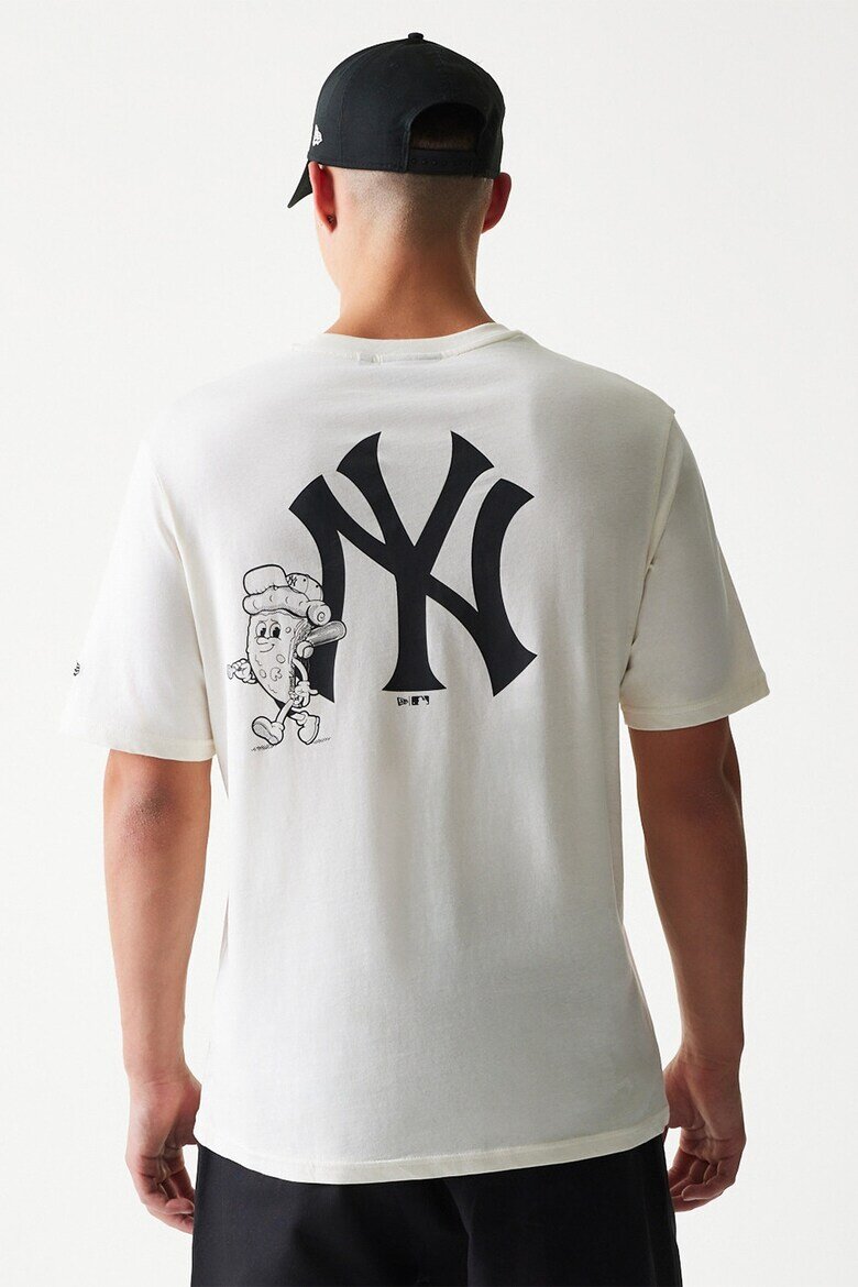 New Era Унисекс тениска MLB NY Yankees Мръснобял/Антрацитно сиво