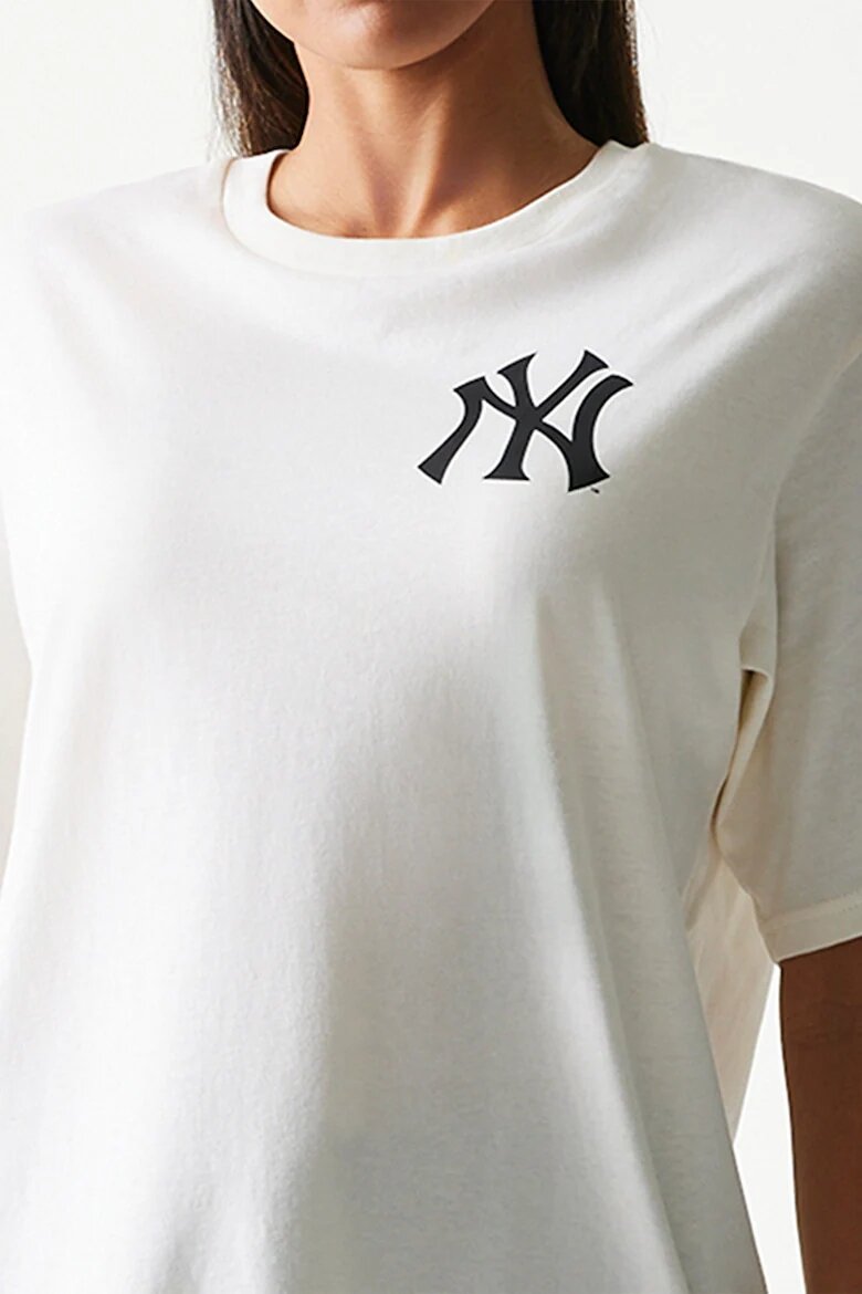 New Era Унисекс тениска MLB NY Yankees Мръснобял/Антрацитно сиво