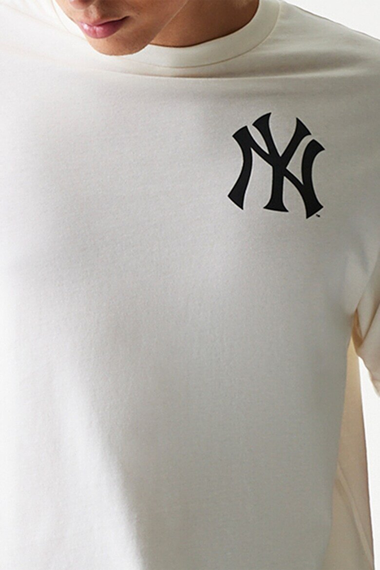 New Era Унисекс тениска MLB NY Yankees Мръснобял/Антрацитно сиво