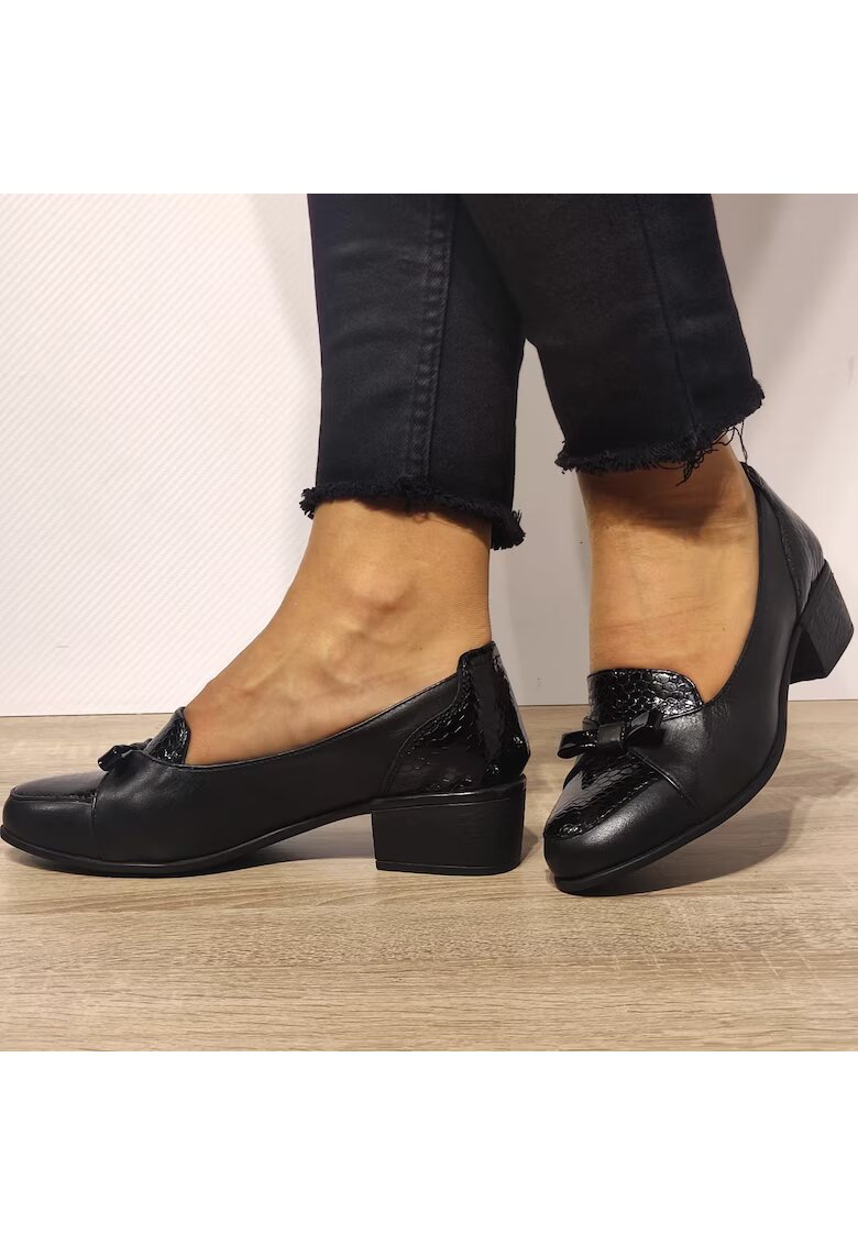 Nicolis Ежедневни дамски обувки 118948 Black + Croco - Черно + Croco