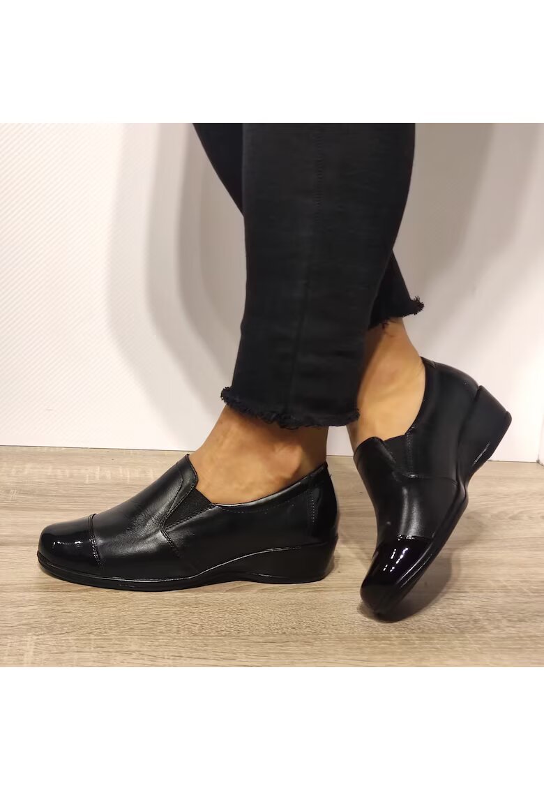 Nicolis Ежедневни дамски обувки 13953 Black + Lacquer - Черно + лак