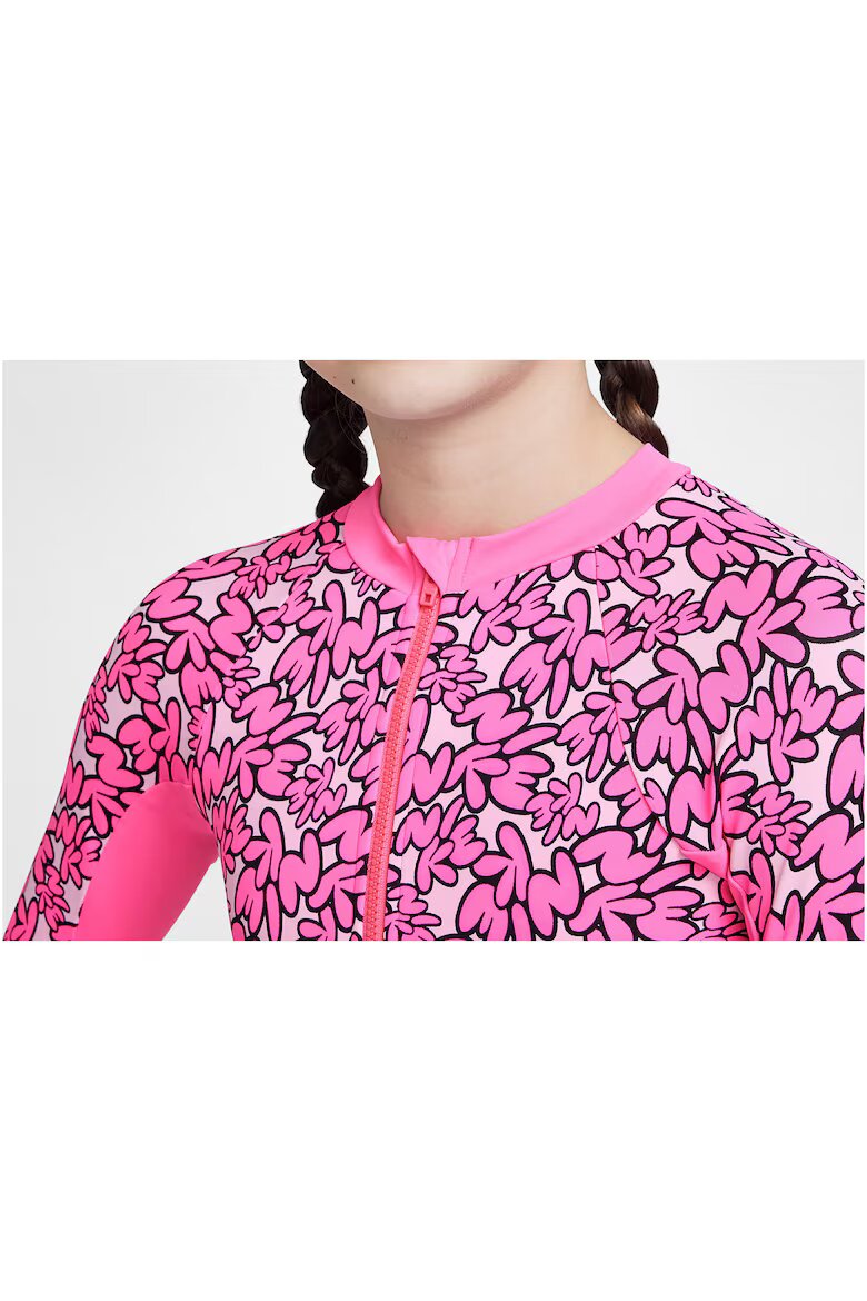 Nike Бански костюм Bubble Script За деца Розов