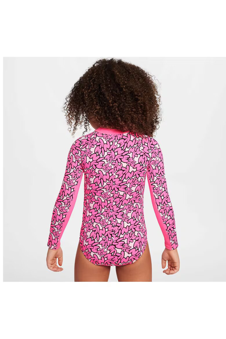 Nike Бански костюм Long Sleeve One Piece За момичета Розов
