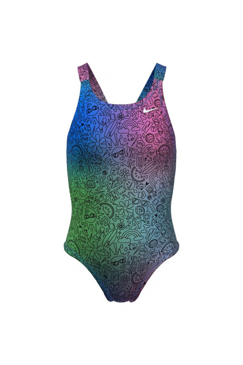 Nike Бански костюм Multi Print Fastback One Piece Жени Многоцветен