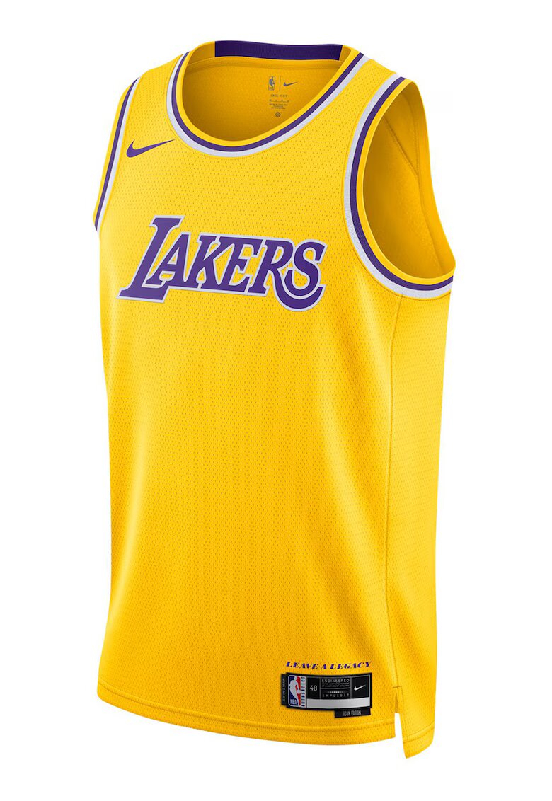 Nike Баскетболен топ Lakers с перфорации - Жълт/Виолетов