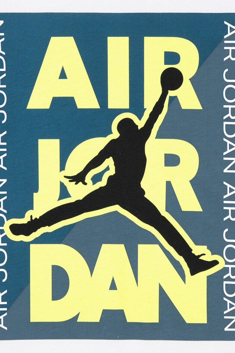 Nike Баскетболна тениска JDB HBR City Tee Бледожълт/Бял/Петролно синьо
