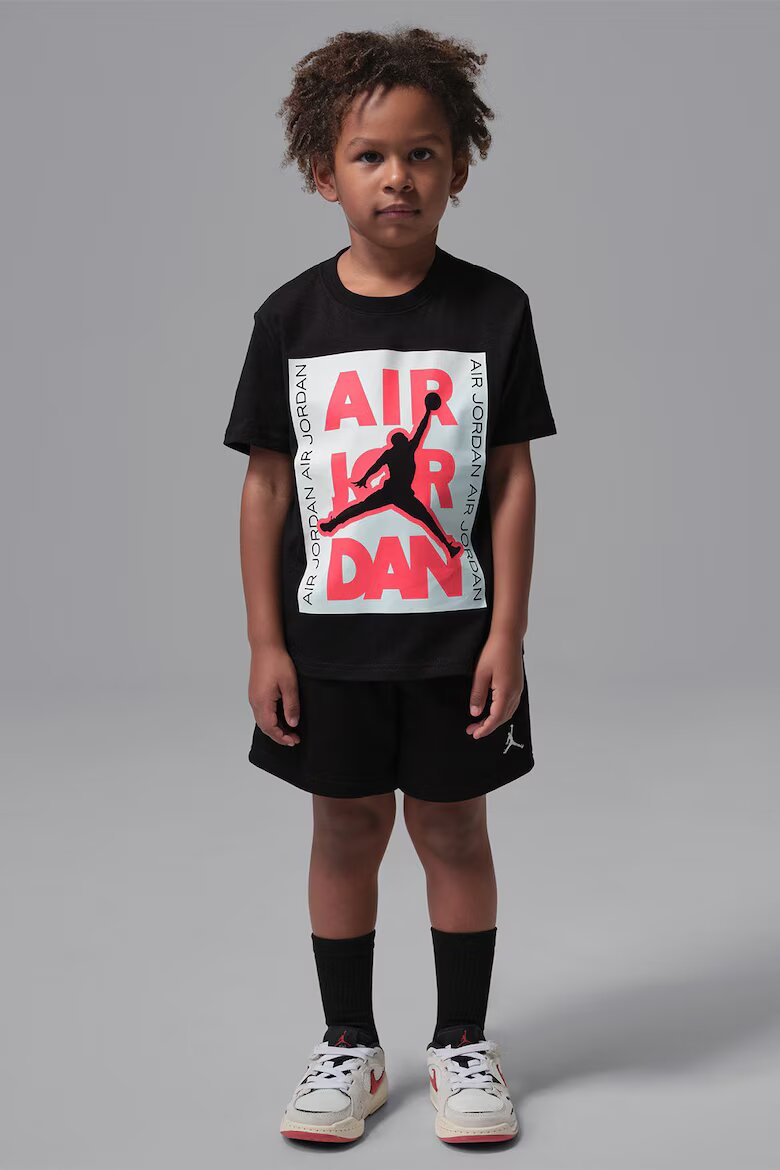 Nike Баскетболна тениска JDB HBR City Tee Червен/Черен/Бял