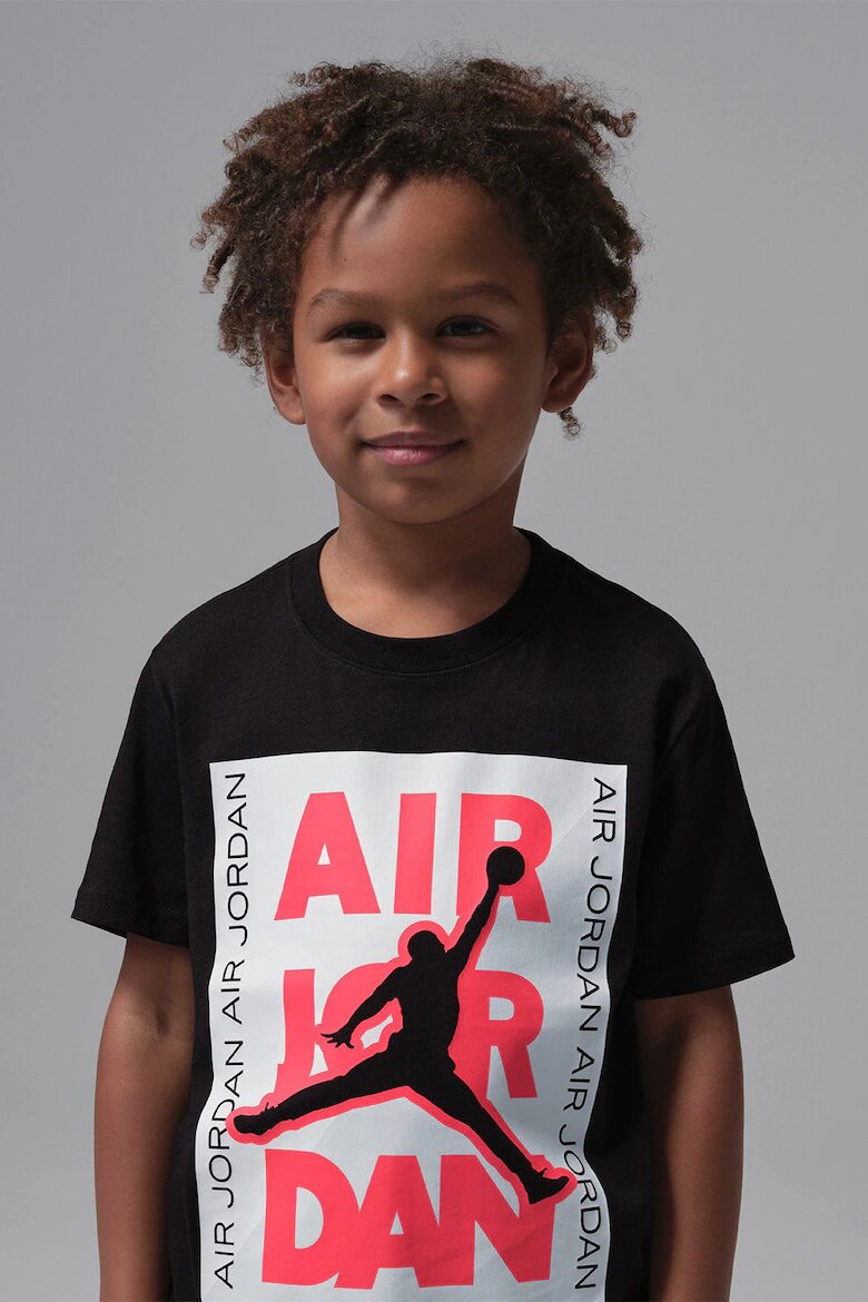 Nike Баскетболна тениска JDB HBR City Tee Червен/Черен/Бял