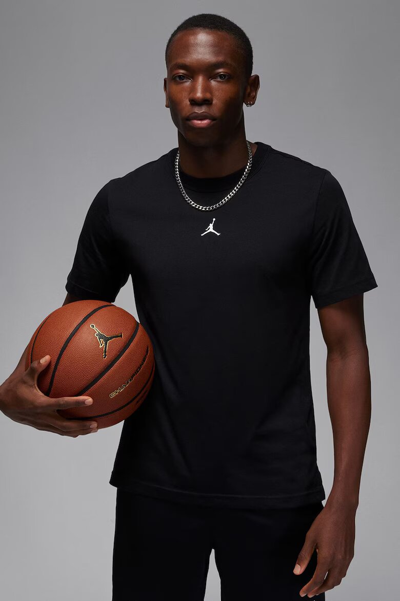 Nike Баскетболна тениска Jordan с памук Черен