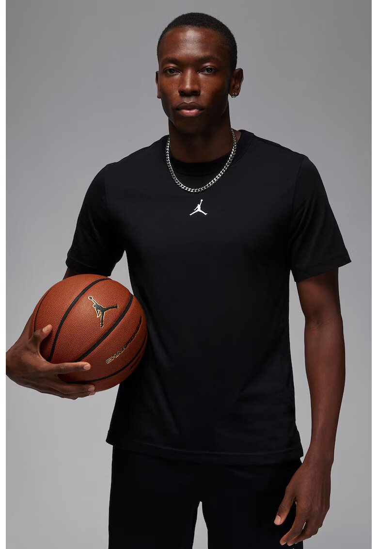 Nike Баскетболна тениска Jordan с памук - Черен