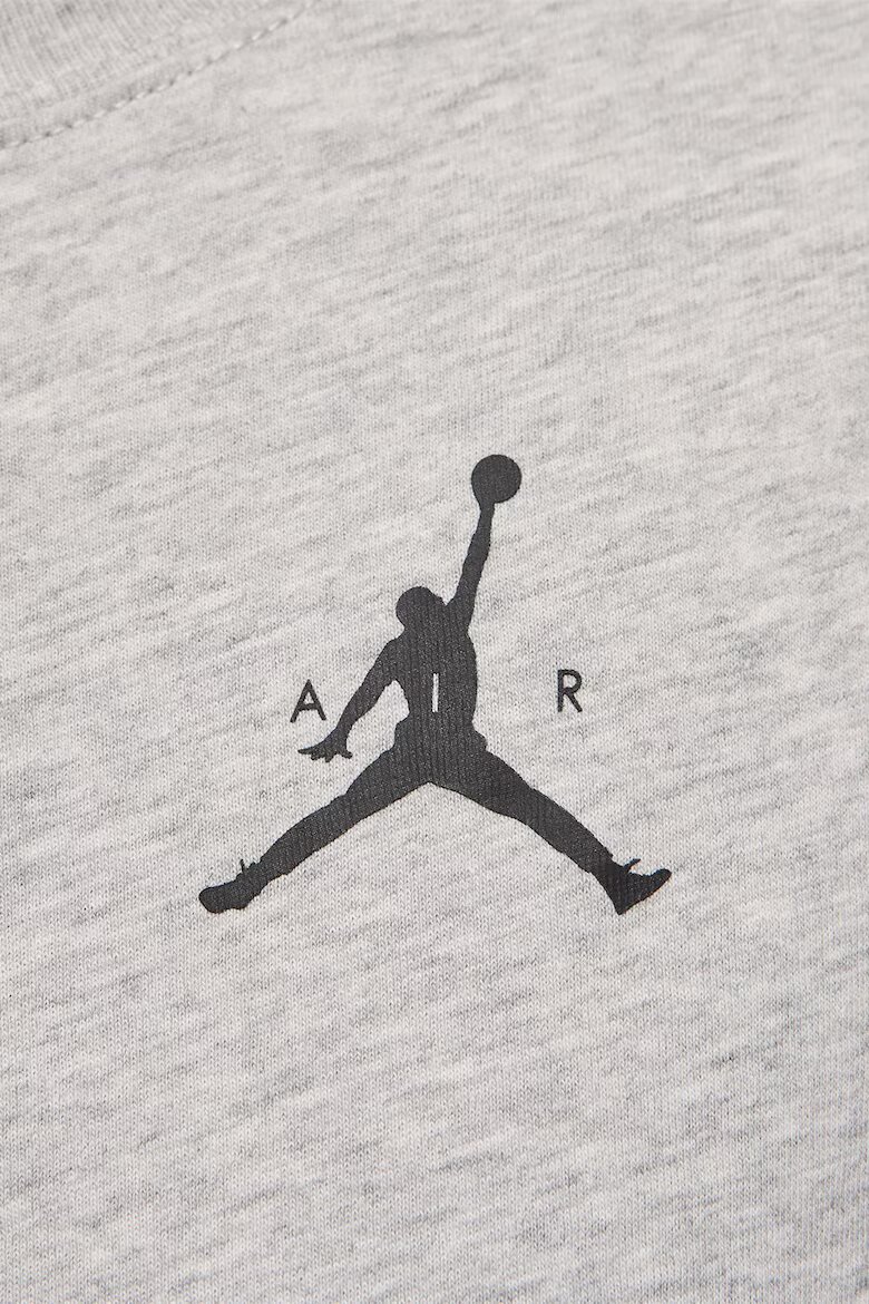 Nike Баскетболна тениска Jumpman с овално деколте и лого Сив меланж