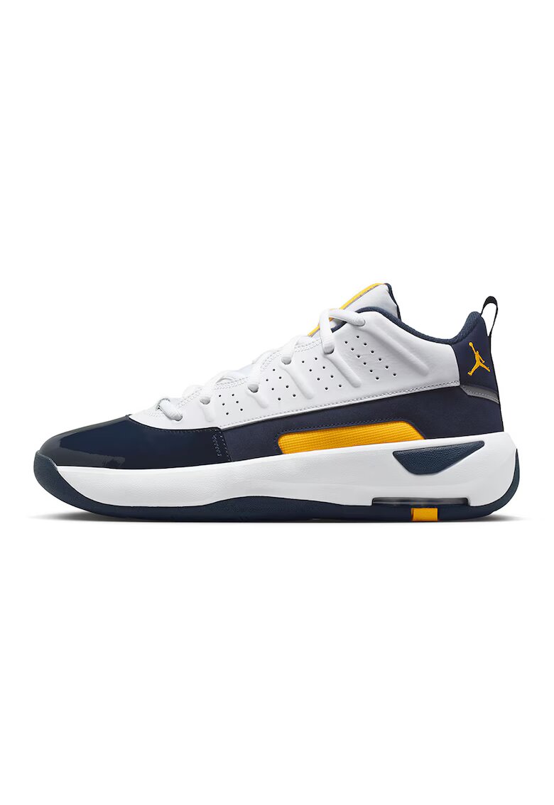 Nike Баскетболни обувки Jordan Max Aura 7 - Бял/Жълт/Тъмносин