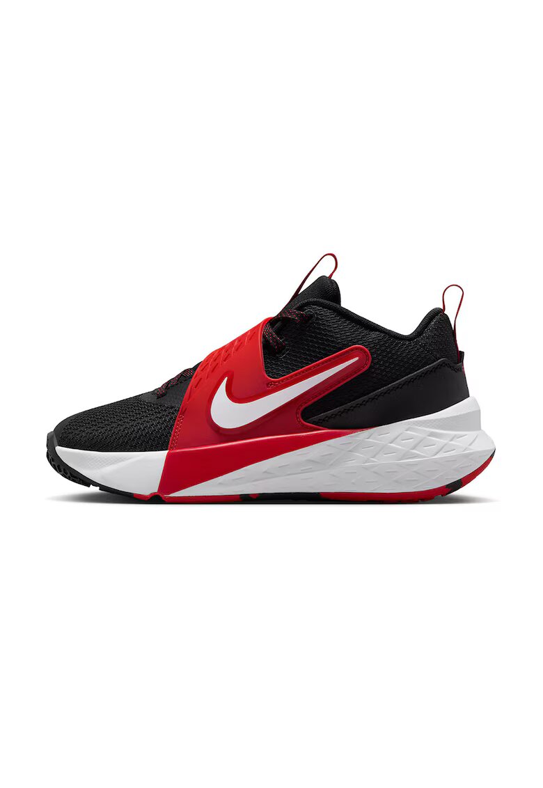 Nike Баскетболни обувки Team Hustle D 12 - Бял/Черен/Кралско Синьо