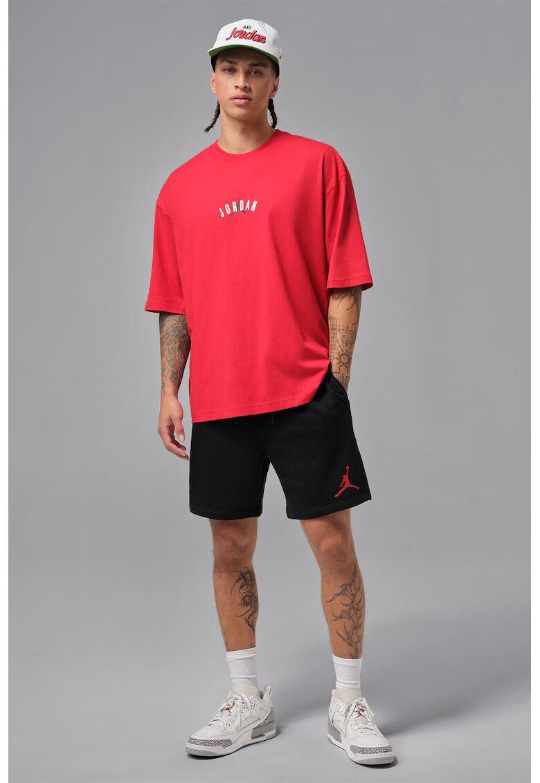 Nike Баскетболни шорти с връзка Jumpman - Червен/Черен