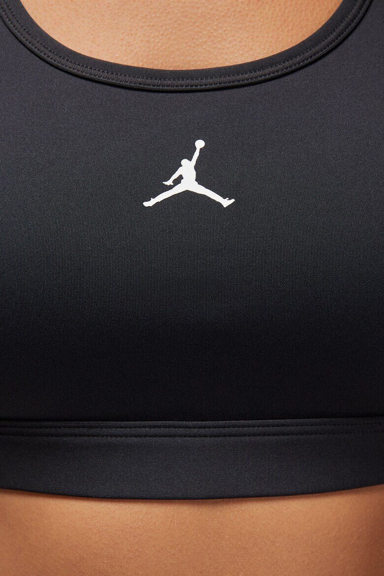Nike Баскетболно бюстие с лого Черен