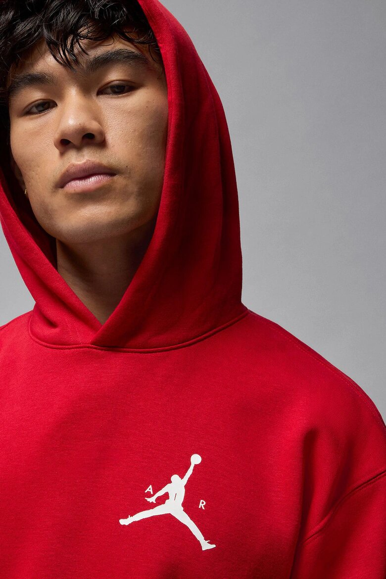 Nike Баскетболно худи Jumpman с джоб кенгуру Червен