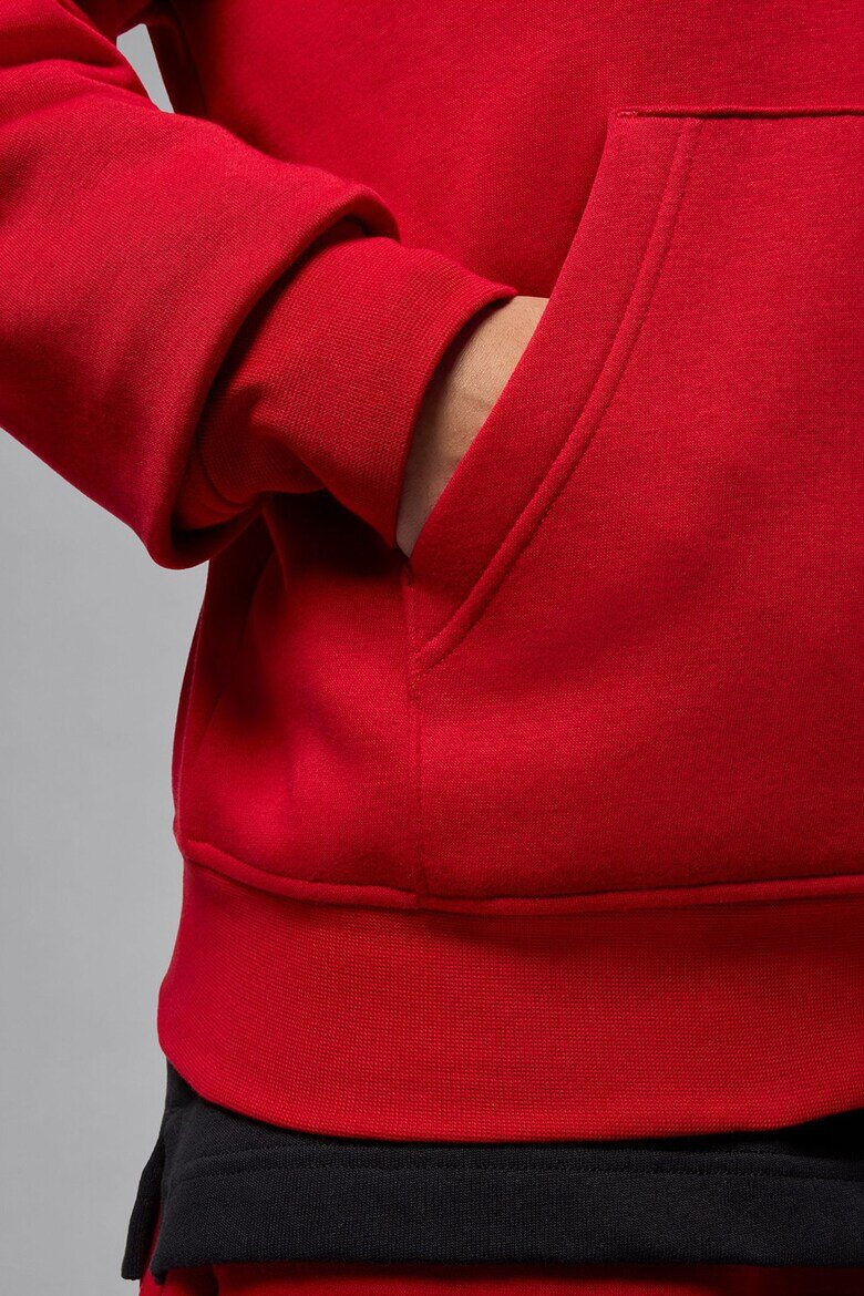 Nike Баскетболно худи Jumpman с джоб кенгуру Червен