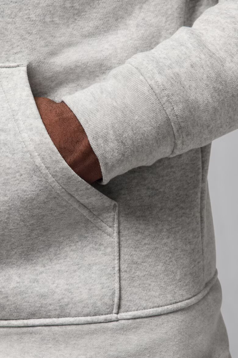 Nike Баскетболно худи Jumpman с джоб кенгуру Светлосив меланж