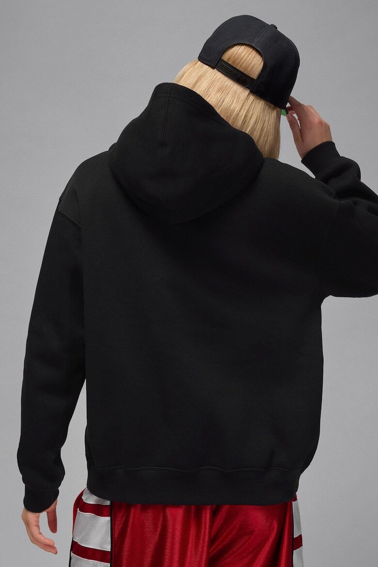 Nike Баскетболно худи Jumpman с паднали ръкави Черен