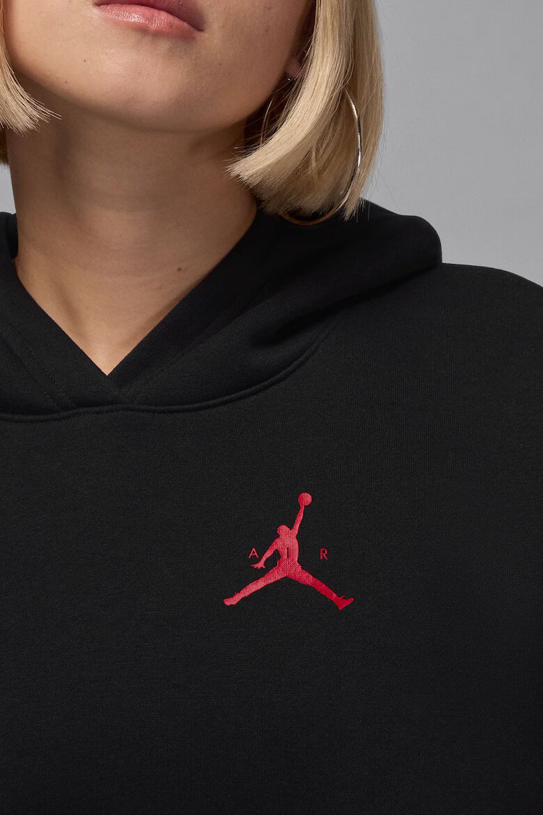 Nike Баскетболно худи Jumpman с паднали ръкави Черен