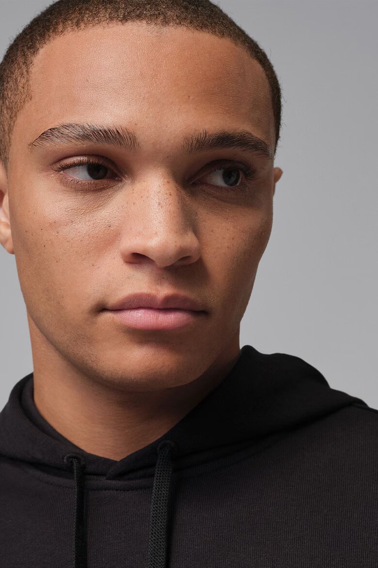 Nike Баскетболно худи с джоб кенгуру Черен