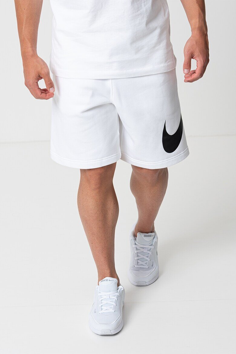 Nike Бермуди с връзка и джобове Бял