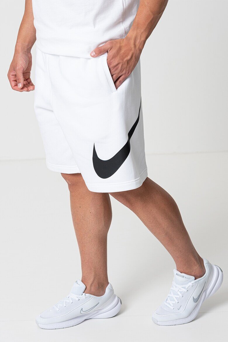 Nike Бермуди с връзка и джобове Бял