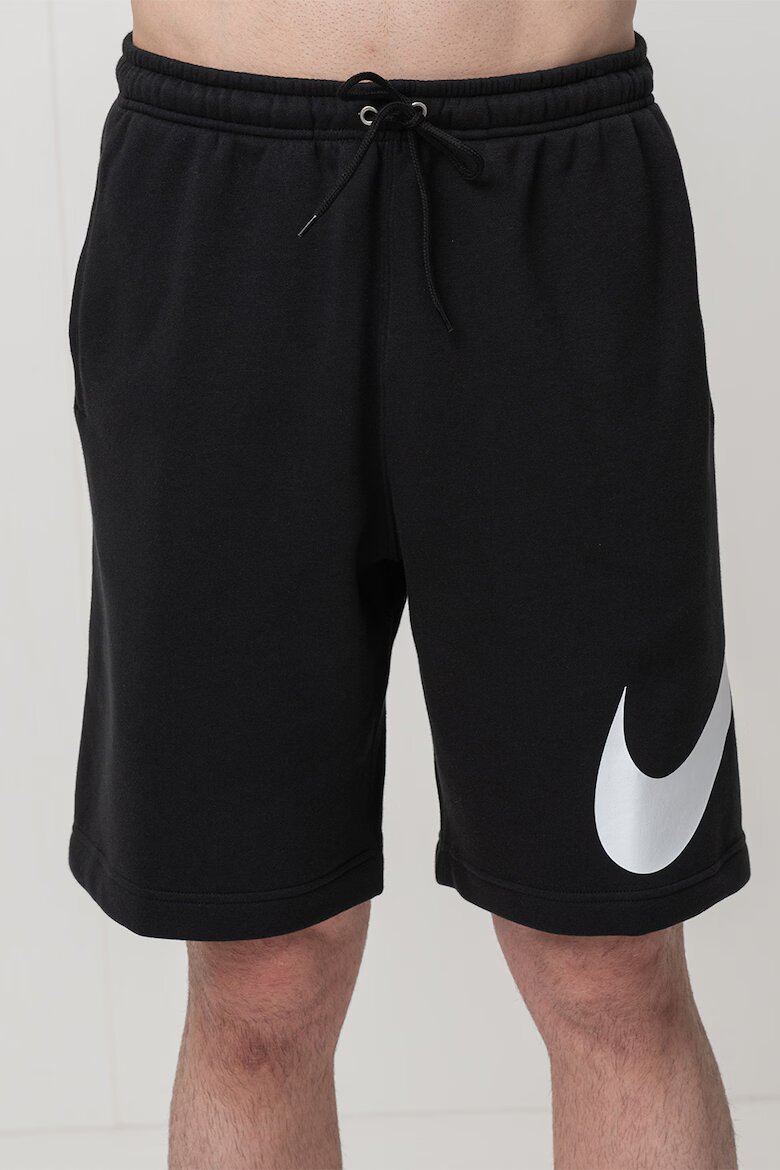 Nike Бермуди с връзка и джобове Бял/Черен