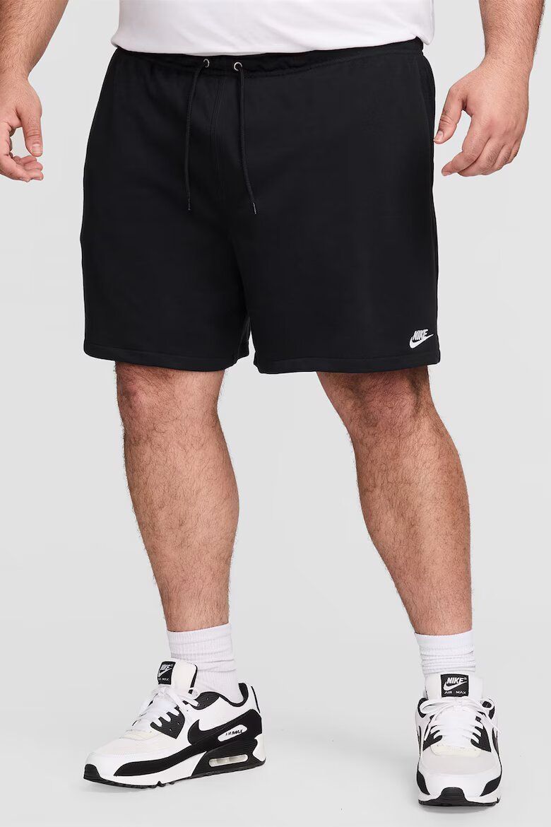 Nike Бермуди с връзка и джобове Черен