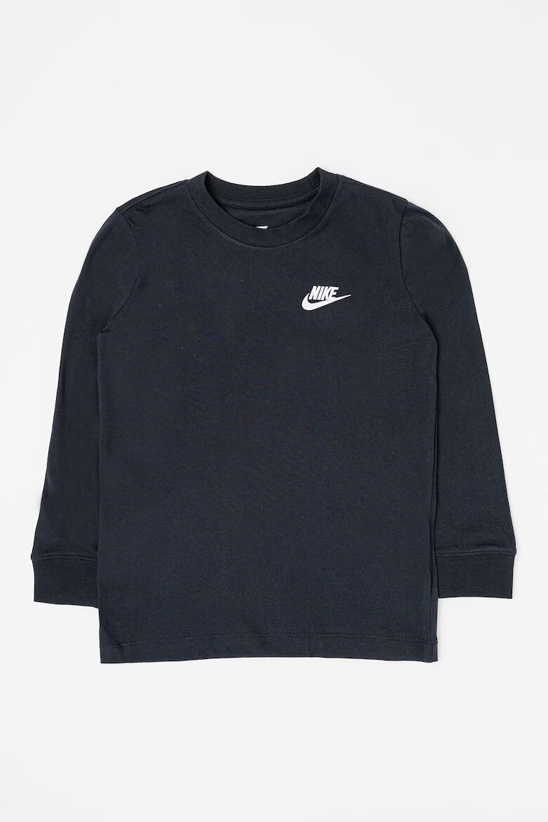 Nike Блуза Futura с овално деколте и лого Черен