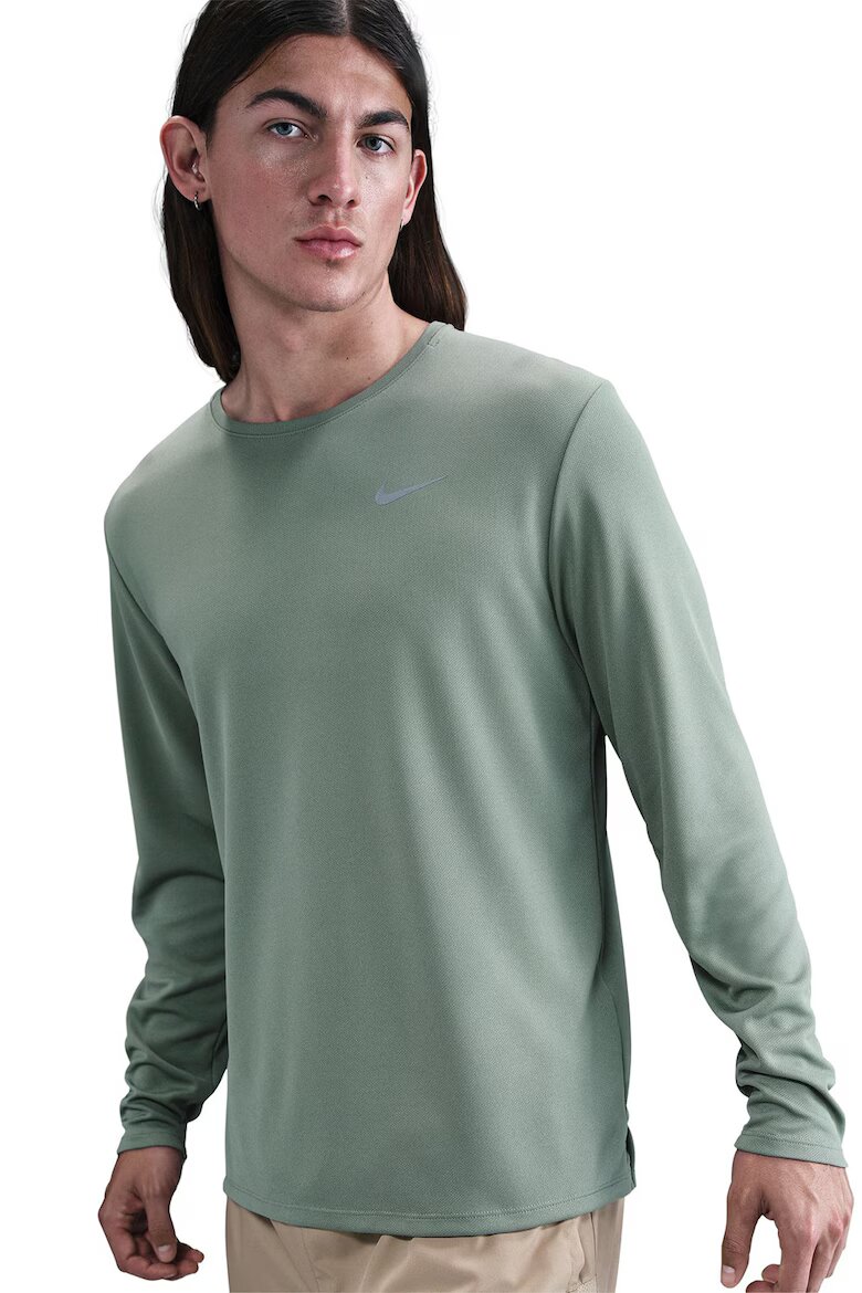 Nike Блуза Miler за бягане с Dri-FIT UV Бледозелен