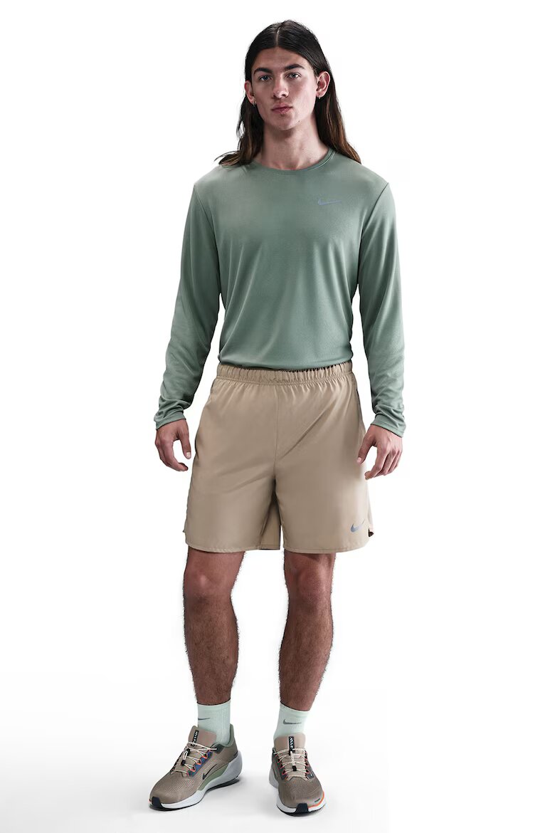 Nike Блуза Miler за бягане с Dri-FIT UV Бледозелен