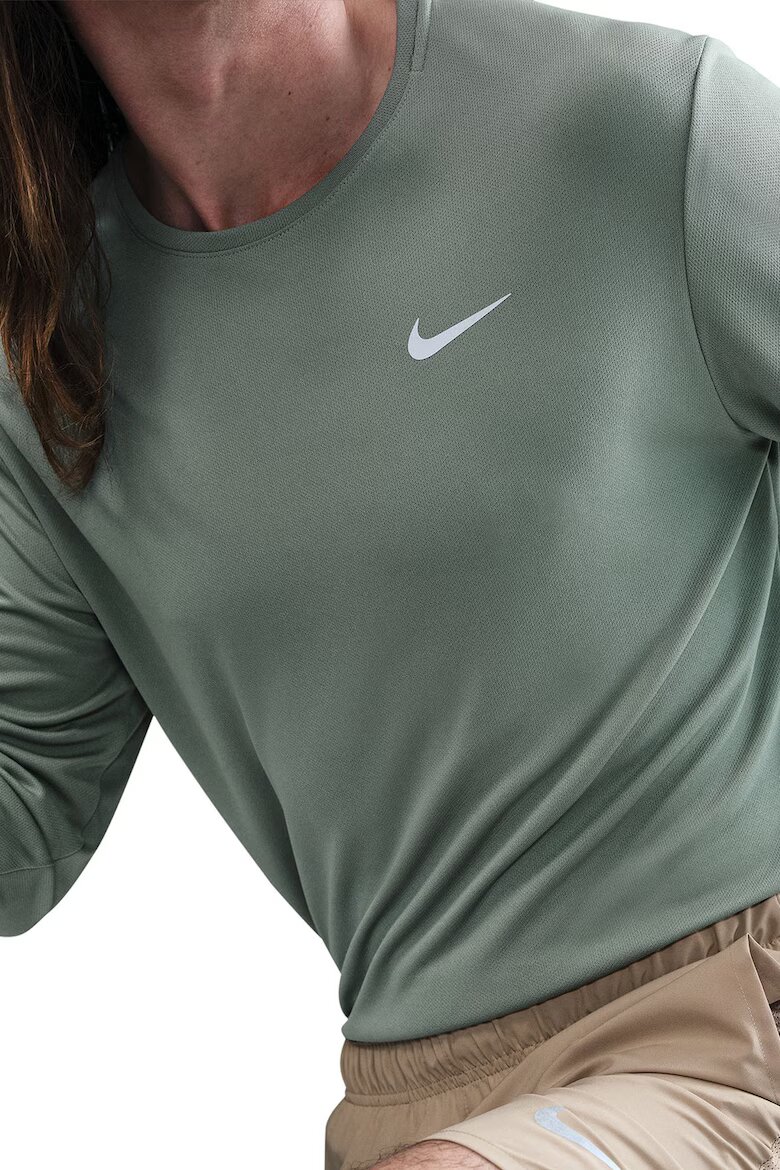 Nike Блуза Miler за бягане с Dri-FIT UV Бледозелен