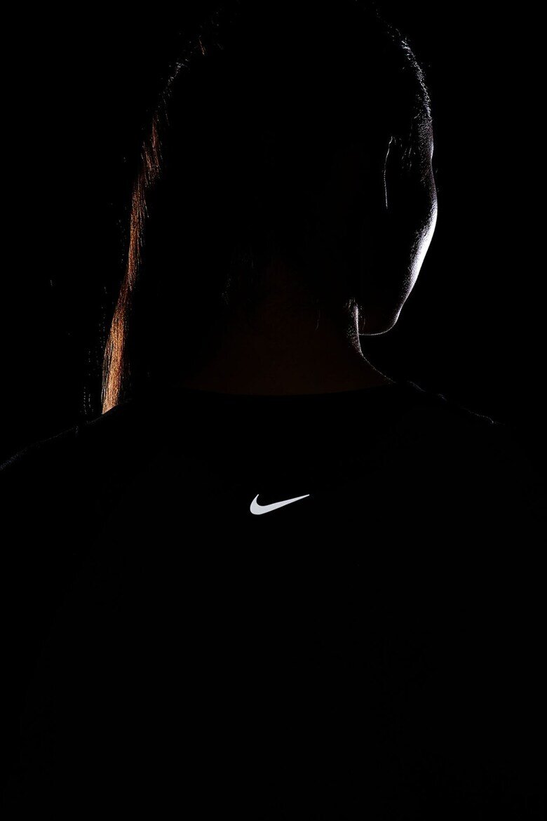 Nike Блуза One с дълги ръкави Черен